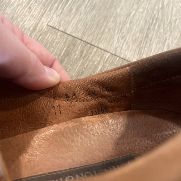 JOHNSTON & MURPHY Mens Leather Slip On Loafers Size 11 M Casual Business Comfort - Picture 6 of 6